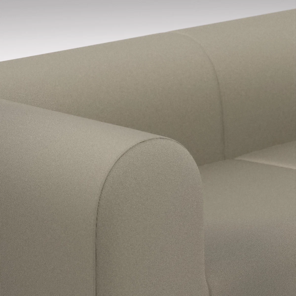 Tom Dixon - PLUMP 2.5-Seater Sofa - Configuration 1 - White (Kvadrat Autumn 0101) – image 5