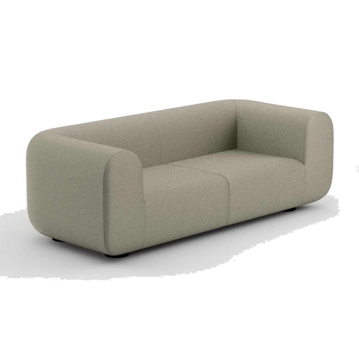 Tom Dixon - PLUMP 2.5-Seater Sofa - Configuration 1 - White (Kvadrat Autumn 0101) – image 1