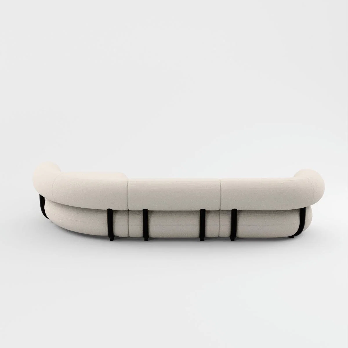 Tom Dixon - Fat L-Shaped Modular Sofa - Configuration 3 - Coconut (Linara 2494 138) – image 3