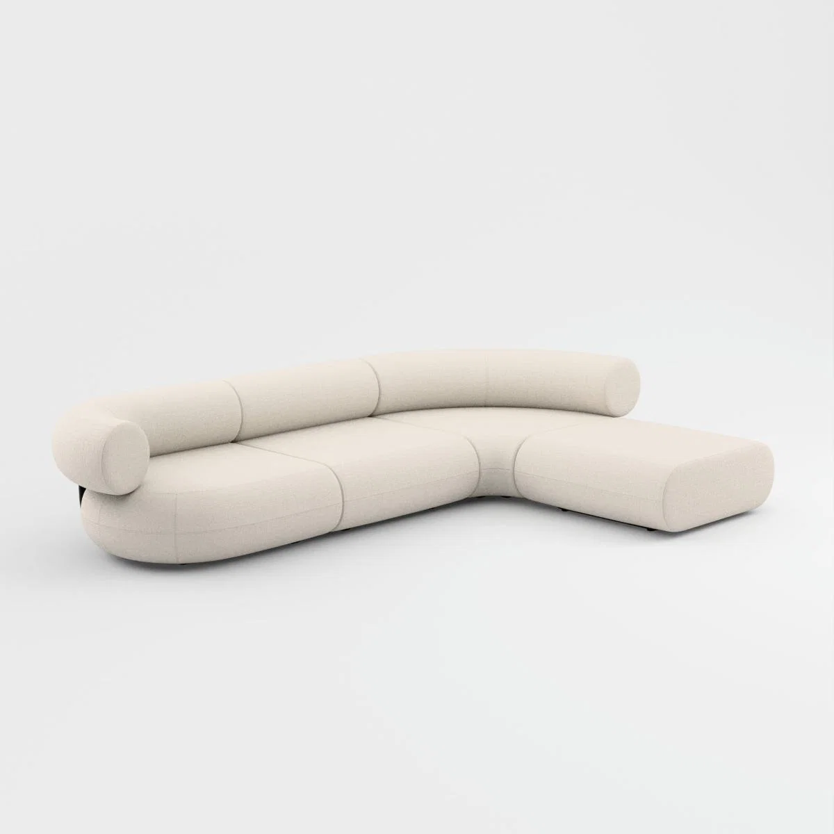 Tom Dixon - Fat L-Shaped Modular Sofa - Configuration 3 - Coconut (Linara 2494 138) – image 4