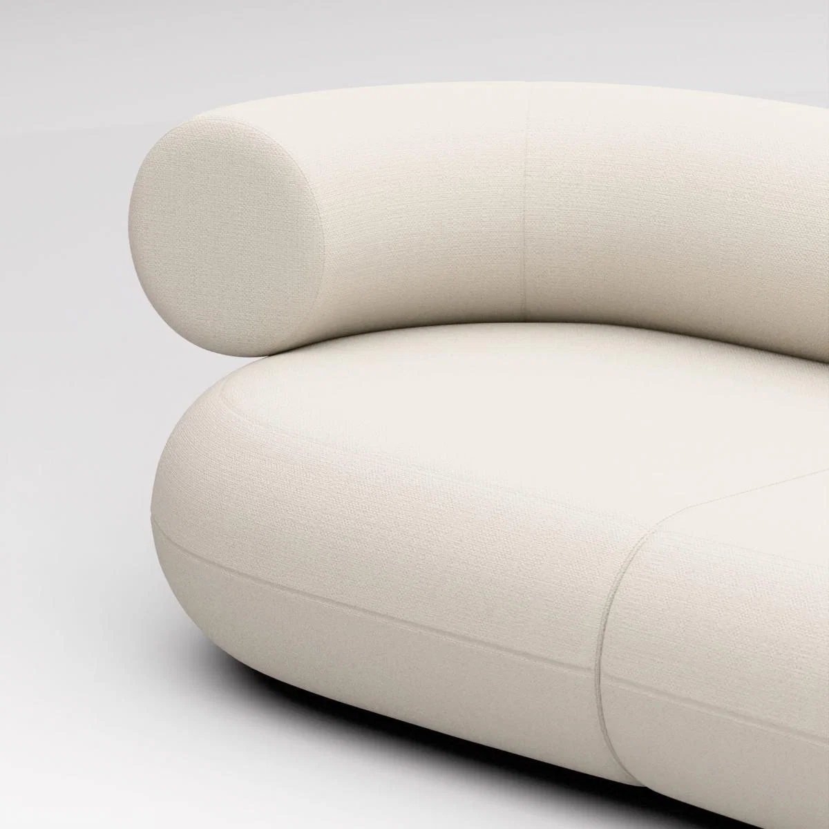 Tom Dixon - Fat L-Shaped Modular Sofa - Configuration 3 - Coconut (Linara 2494 138) – image 5