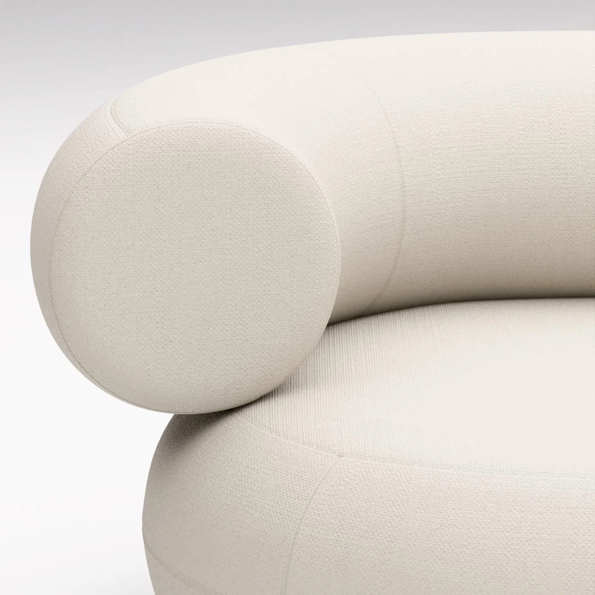 Tom Dixon - Fat L-Shaped Modular Sofa - Configuration 3 - Coconut (Linara 2494 138) – image 6