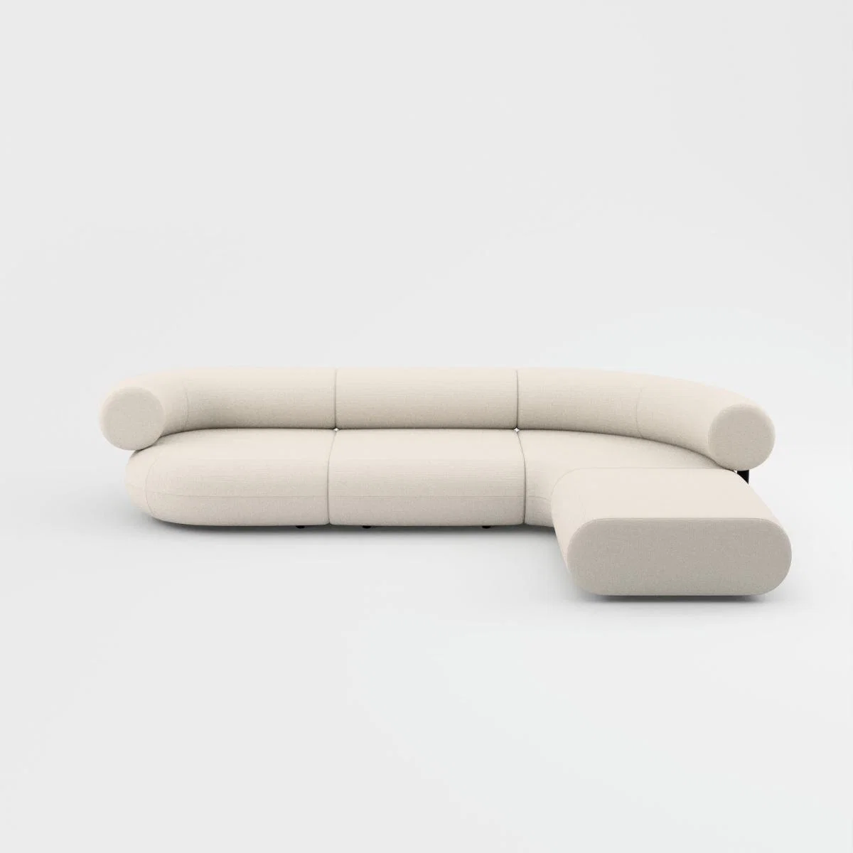 Tom Dixon - Fat L-Shaped Modular Sofa - Configuration 3 - Coconut (Linara 2494 138) – image 7