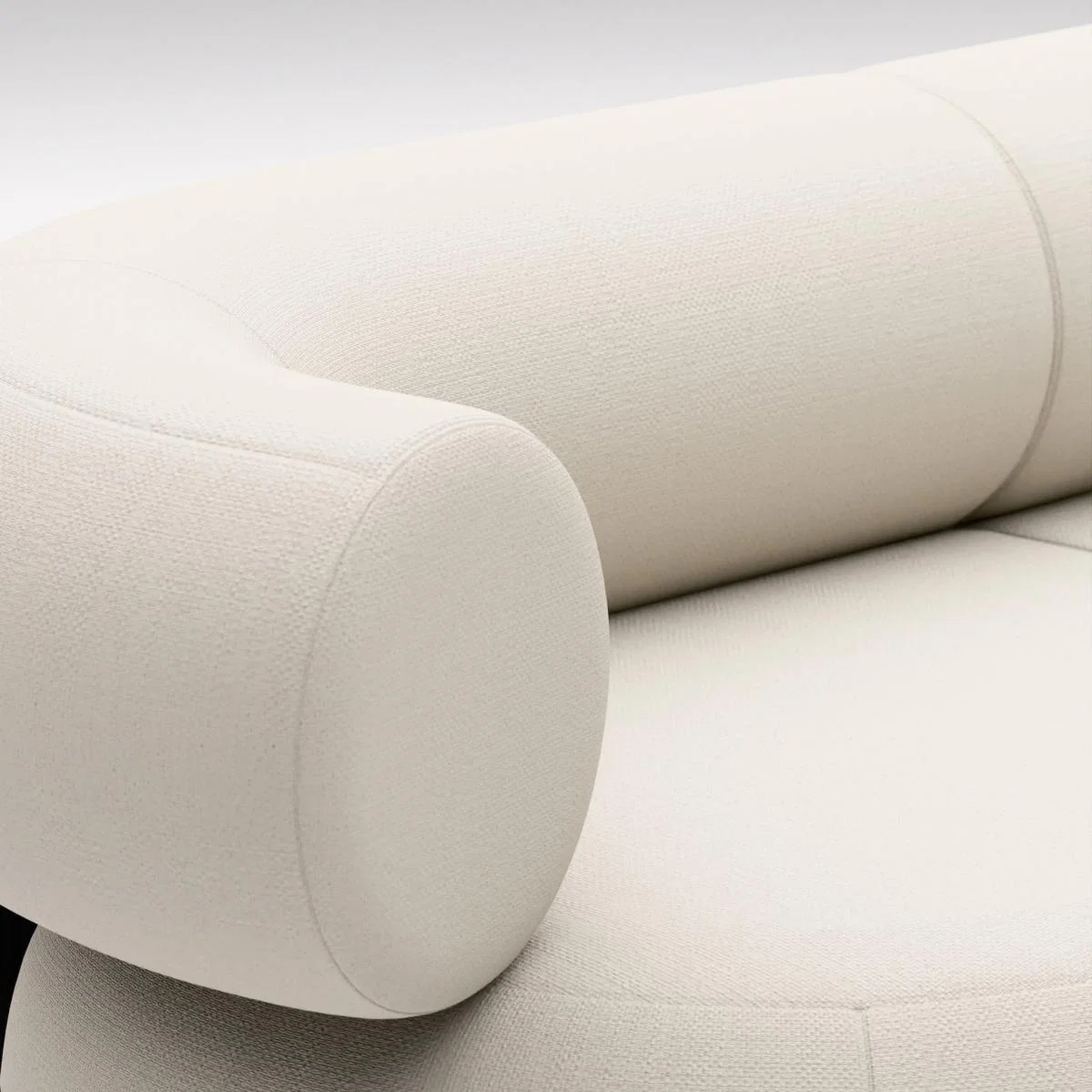 Tom Dixon - Fat L-Shaped Modular Sofa - Configuration 3 - Coconut (Linara 2494 138) – image 8