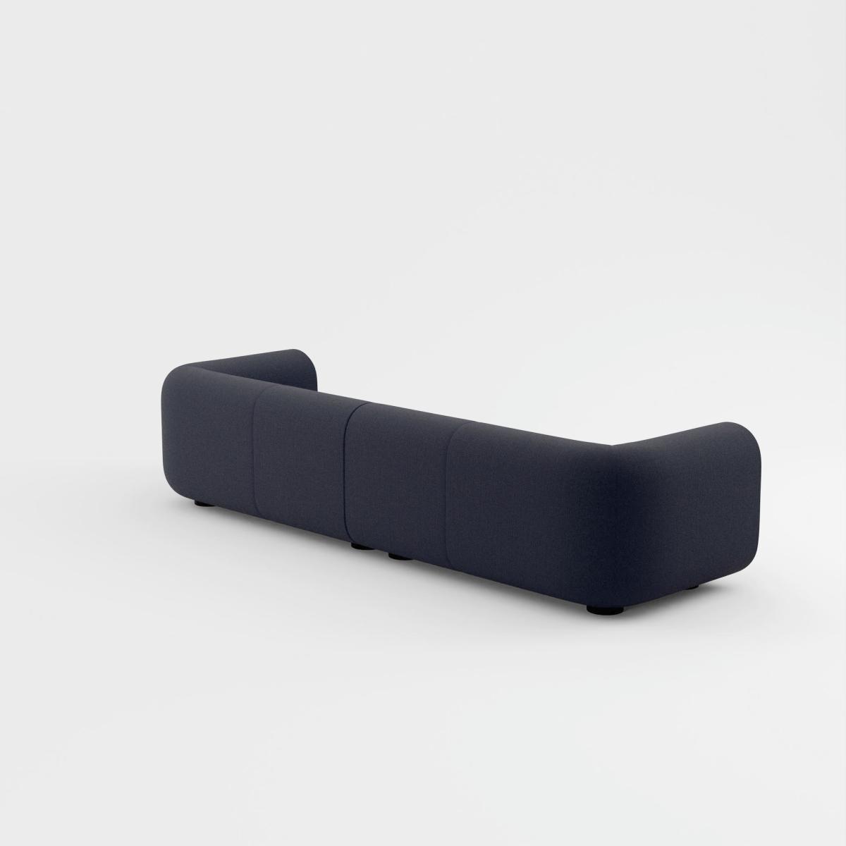 Tom Dixon - Plump 4-Seater Modular Sofa - Configuration 4 - Indigo (Linara 2494 30) – image 6