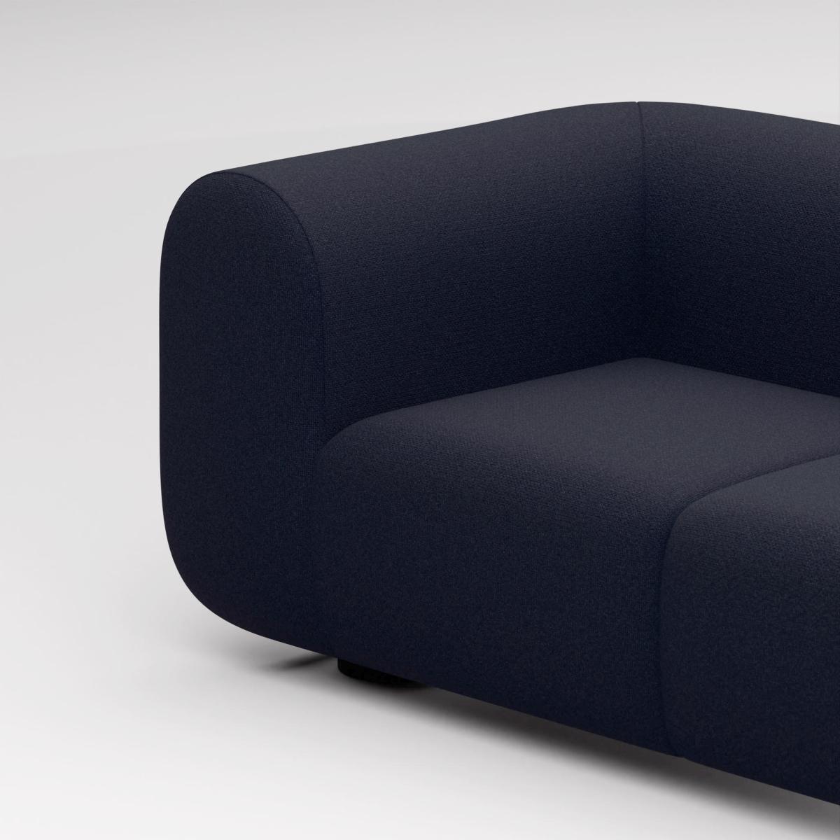 Tom Dixon - Plump 4-Seater Modular Sofa - Configuration 4 - Indigo (Linara 2494 30) – image 7