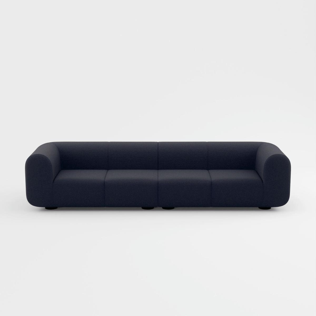Tom Dixon - Plump 4-Seater Modular Sofa - Configuration 4 - Indigo (Linara 2494 30) – image 8
