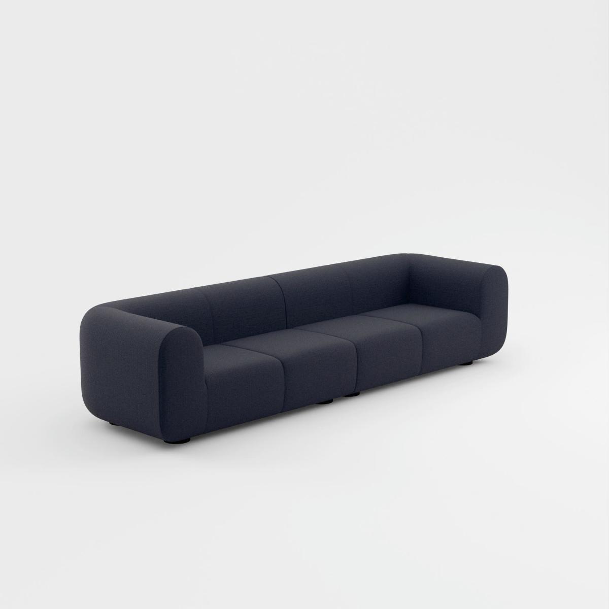 Tom Dixon - Plump 4-Seater Modular Sofa - Configuration 4 - Indigo (Linara 2494 30) – image 9