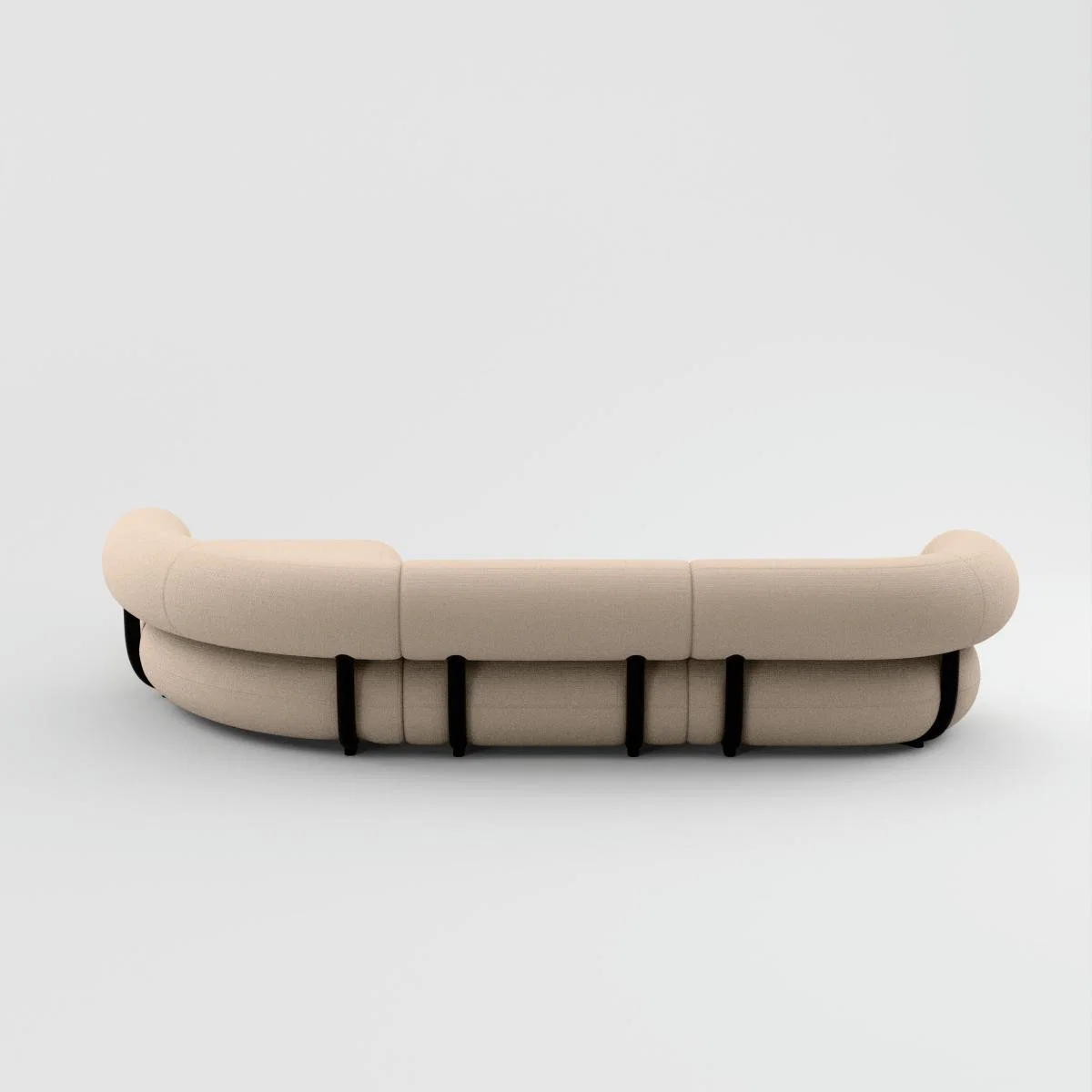 Tom Dixon - Fat L-Shaped Modular Sofa - Configuration 3 - Porridge (Linara 2494 05) – image 2
