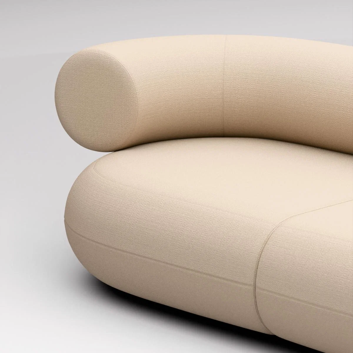 Tom Dixon - Fat L-Shaped Modular Sofa - Configuration 3 - Porridge (Linara 2494 05) – image 3