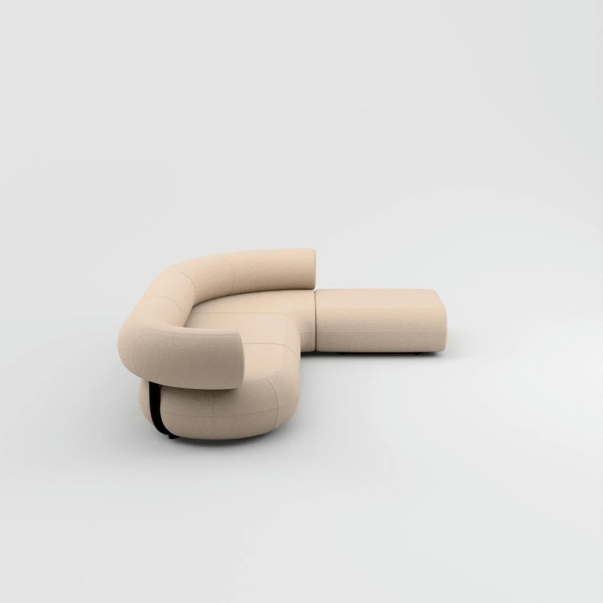 Tom Dixon - Fat L-Shaped Modular Sofa - Configuration 3 - Porridge (Linara 2494 05) – image 5