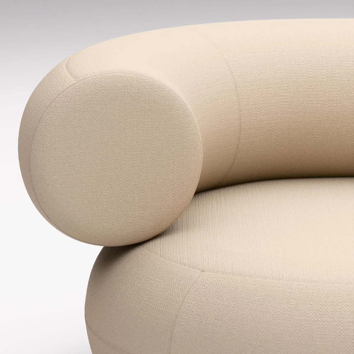 Tom Dixon - Fat L-Shaped Modular Sofa - Configuration 3 - Porridge (Linara 2494 05) – image 6