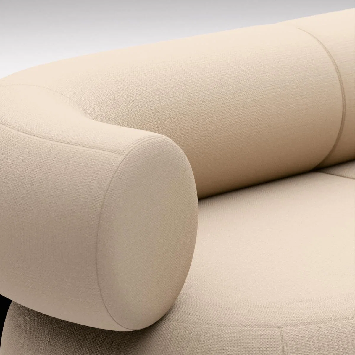 Tom Dixon - Fat L-Shaped Modular Sofa - Configuration 3 - Porridge (Linara 2494 05) – image 7