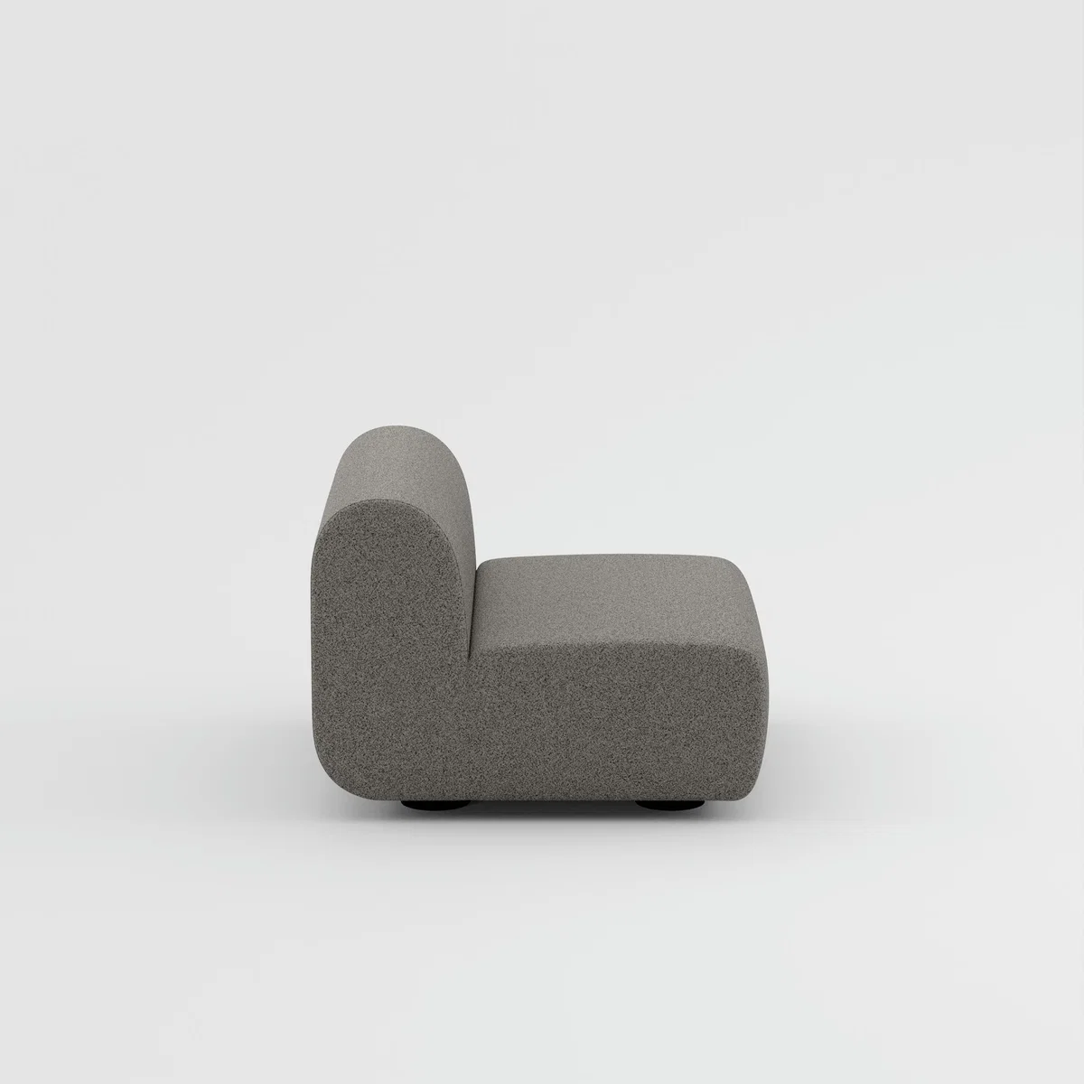 Tom Dixon - PLUMP Sofa Middle Module - Grey (Kvadrat Melange Nap 0111) – image 2