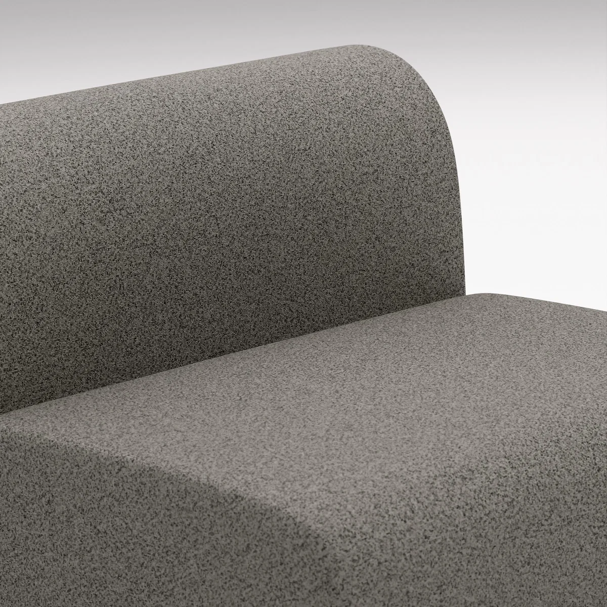 Tom Dixon - PLUMP Sofa Middle Module - Grey (Kvadrat Melange Nap 0111) – image 4
