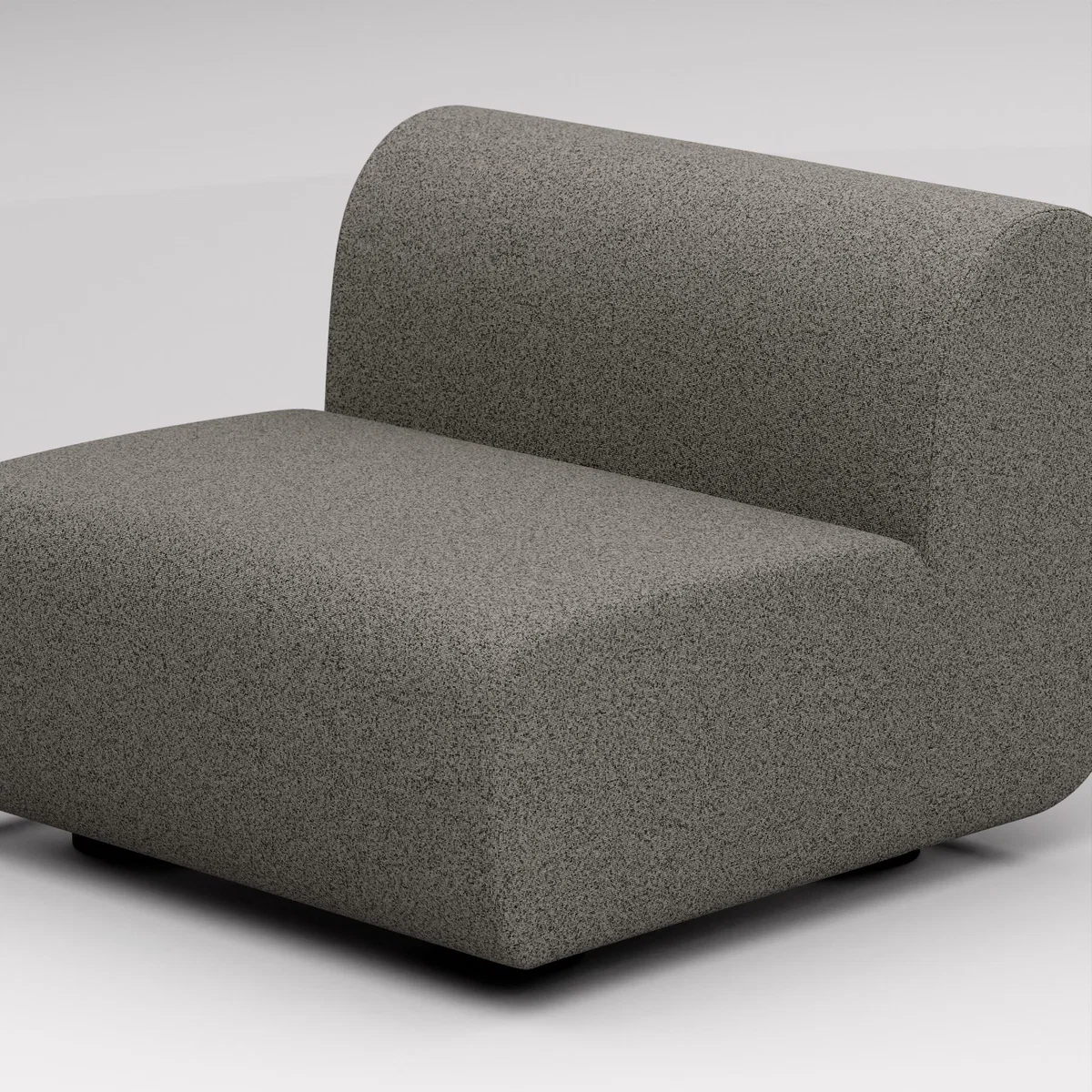 Tom Dixon - PLUMP Sofa Middle Module - Grey (Kvadrat Melange Nap 0111) – image 6