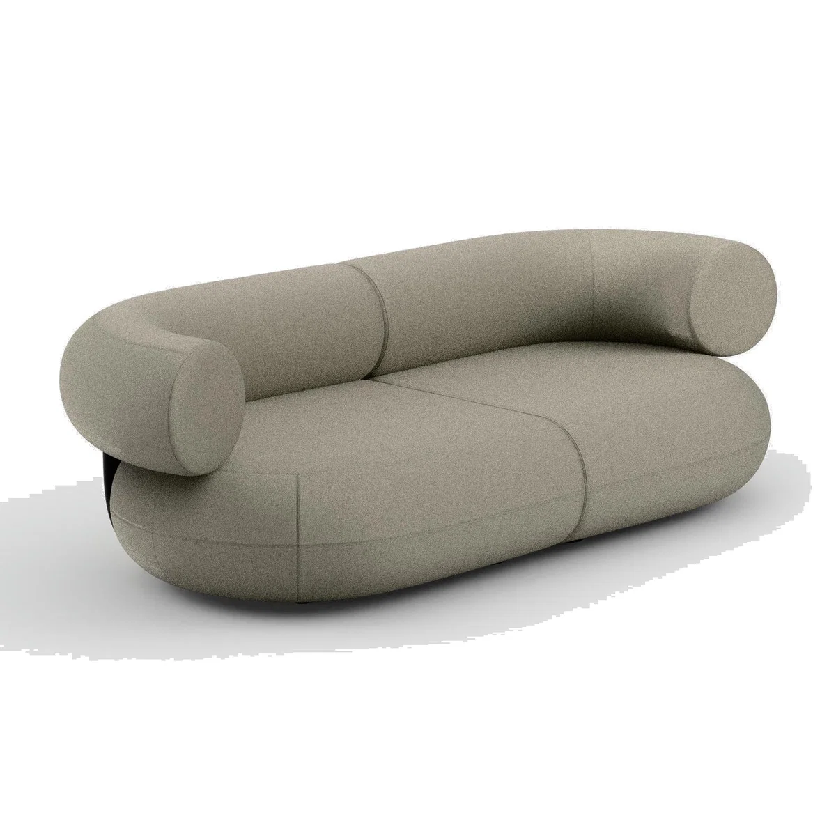 Tom Dixon - Fat 2.5-Seater Modular Sofa - Configuration 1 - White (Kvadrat Autumn 0101)