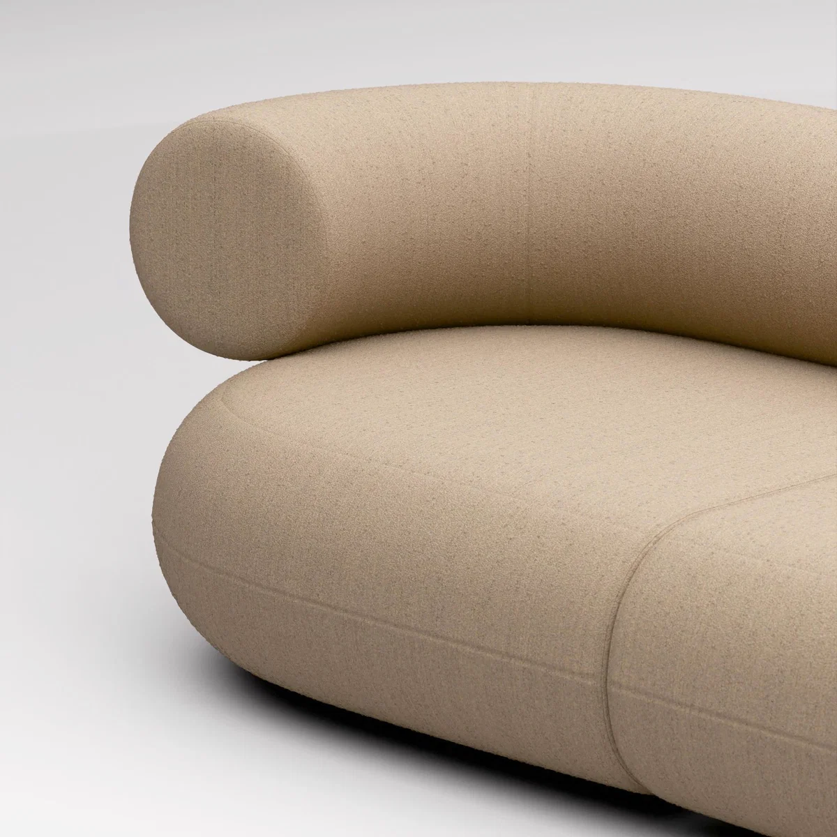Tom Dixon - Fat 2.5-Seater Modular Sofa - Configuration 1 - Clay (Alpine 84) – image 5