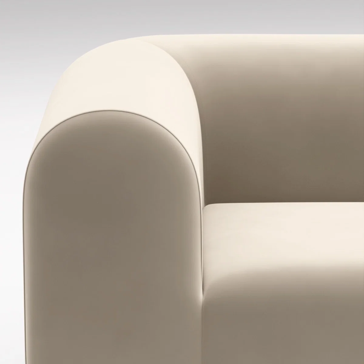 Tom Dixon - Plump 3-Seater Wide Modular Sofa - Configuration 3 - Pearl (Royal 106) – image 3