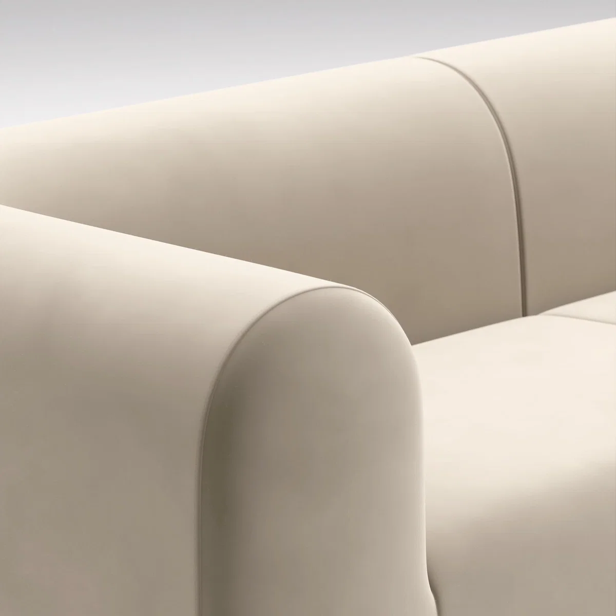 Tom Dixon - Plump 3-Seater Wide Modular Sofa - Configuration 3 - Pearl (Royal 106) – image 6