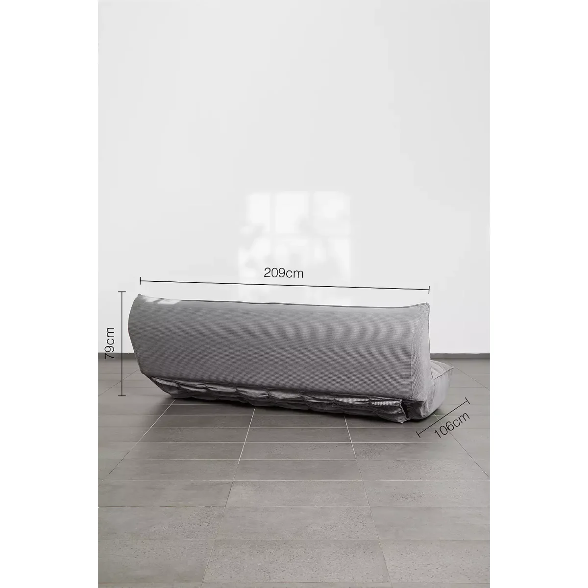 Greta Grey Corduroy XL Sleeper Sofa - Grey ALL at Urban Outfitters – image 4