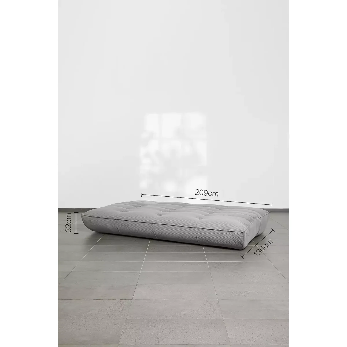 Greta Grey Corduroy XL Sleeper Sofa - Grey ALL at Urban Outfitters – image 5