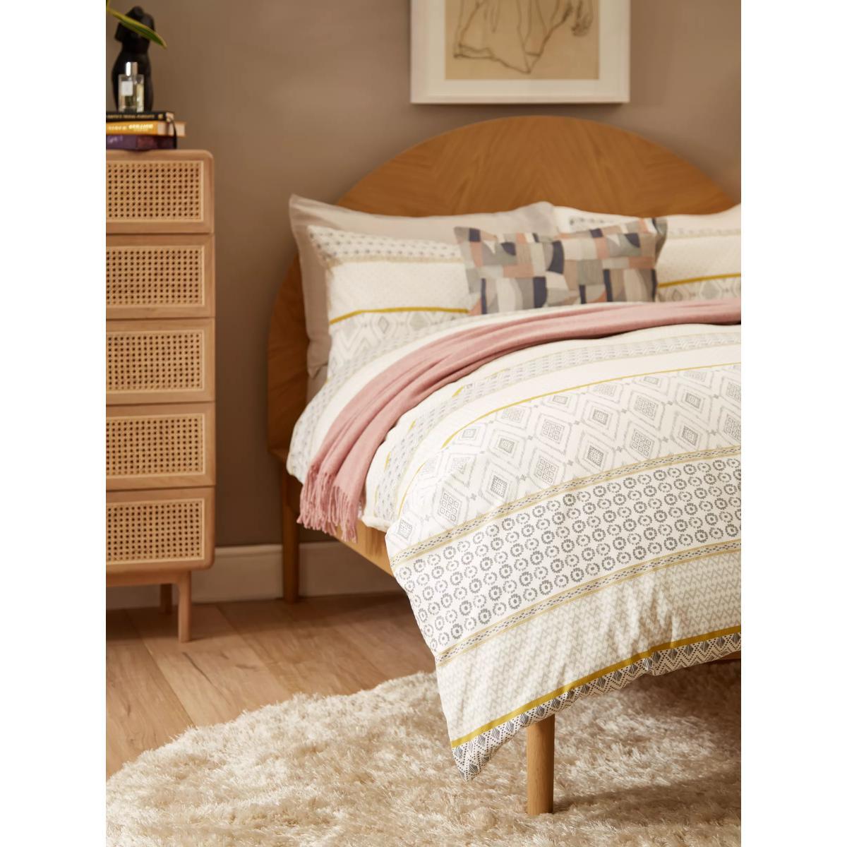 John Lewis & Partners Textured and Decorative Fusion Nisha Stripe Duvet Cover Set – image 2