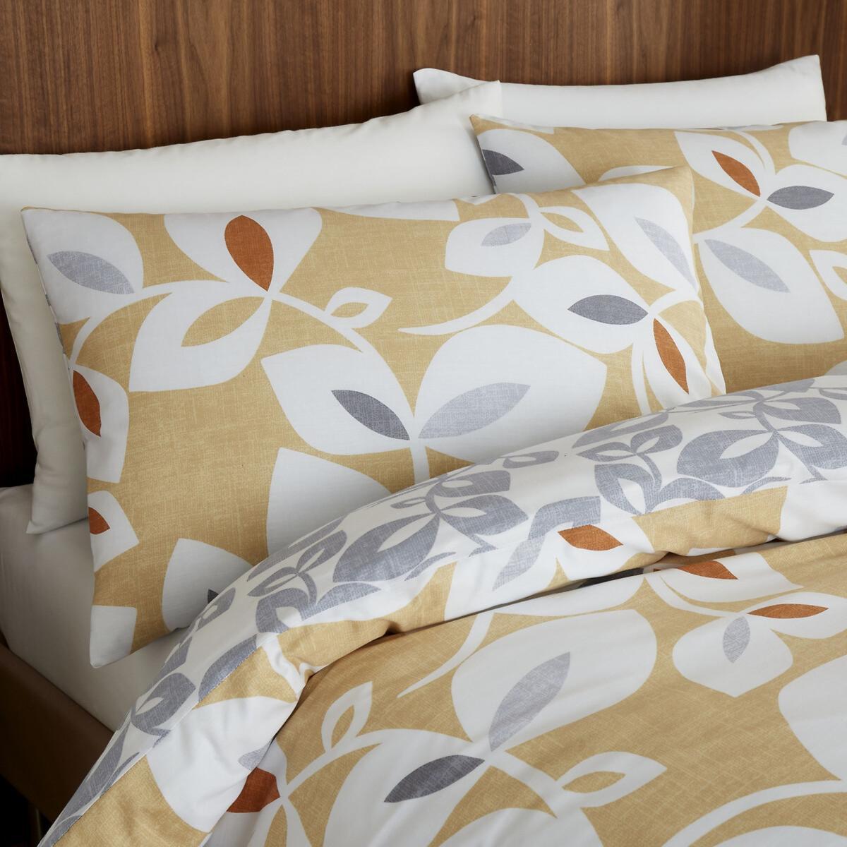 Inga Leaf Ochre Easycare Duvet Set – image 2