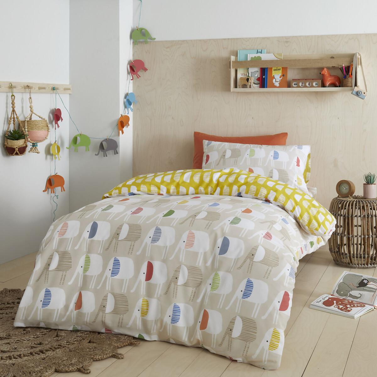 Kids Minbu Elephant Cotton Duvet Set – image 1