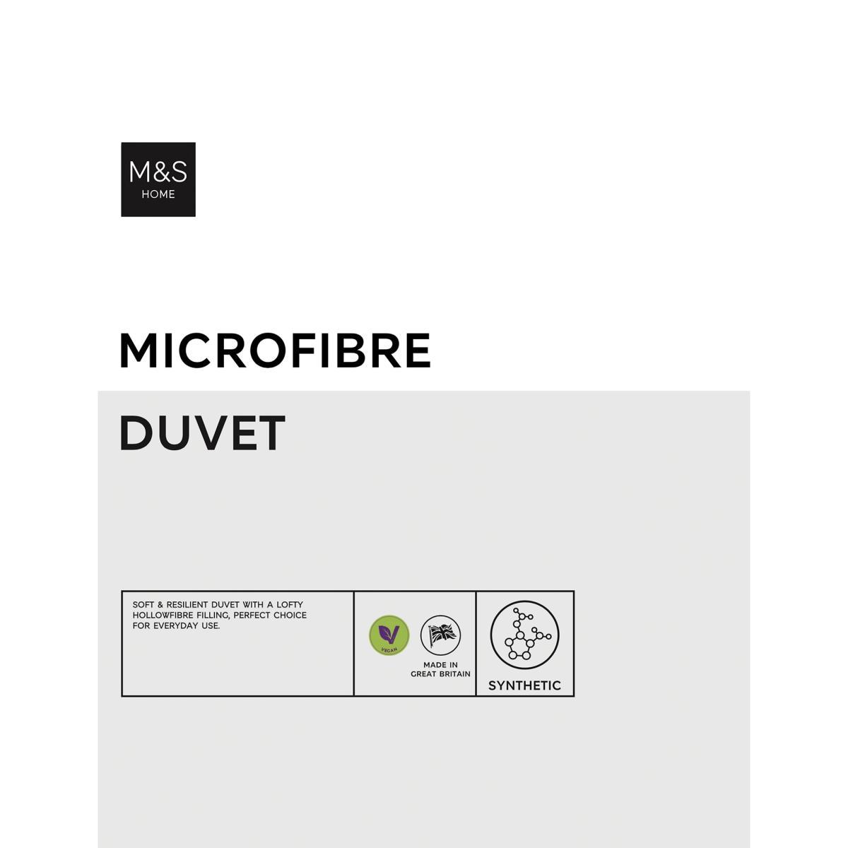 M&S Simply Soft 10.5 Tog Duvet - 5FT - White, White – image 2