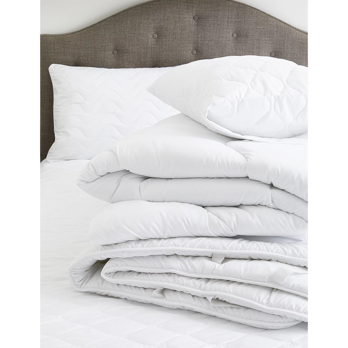 M&S Body Sensor™ 1 Tog Duvet - SGL - White, White – image 6