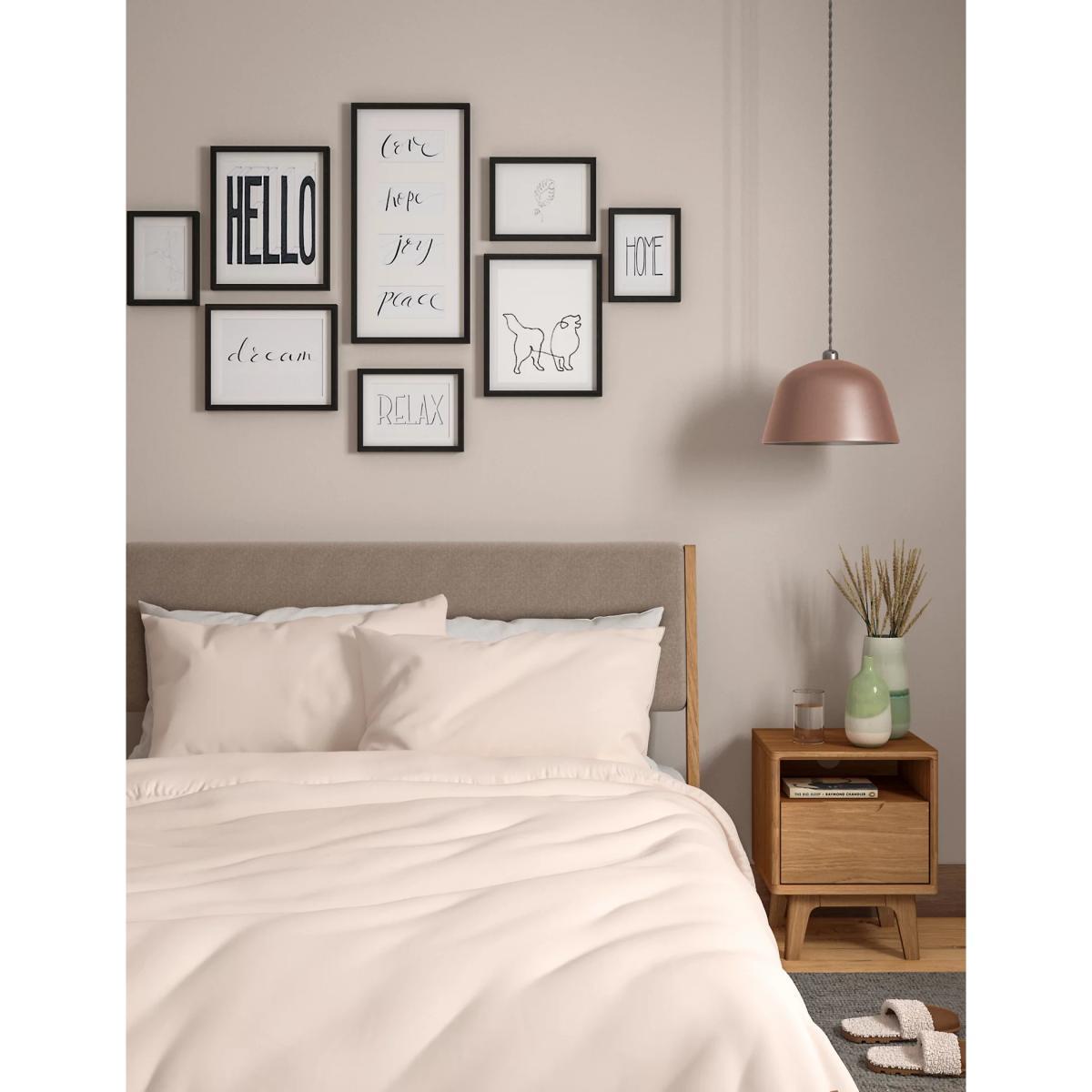 M&S Bamboo Blend Duvet Cover - SGL - Grey, Grey,Cream,Mid Blue – image 2