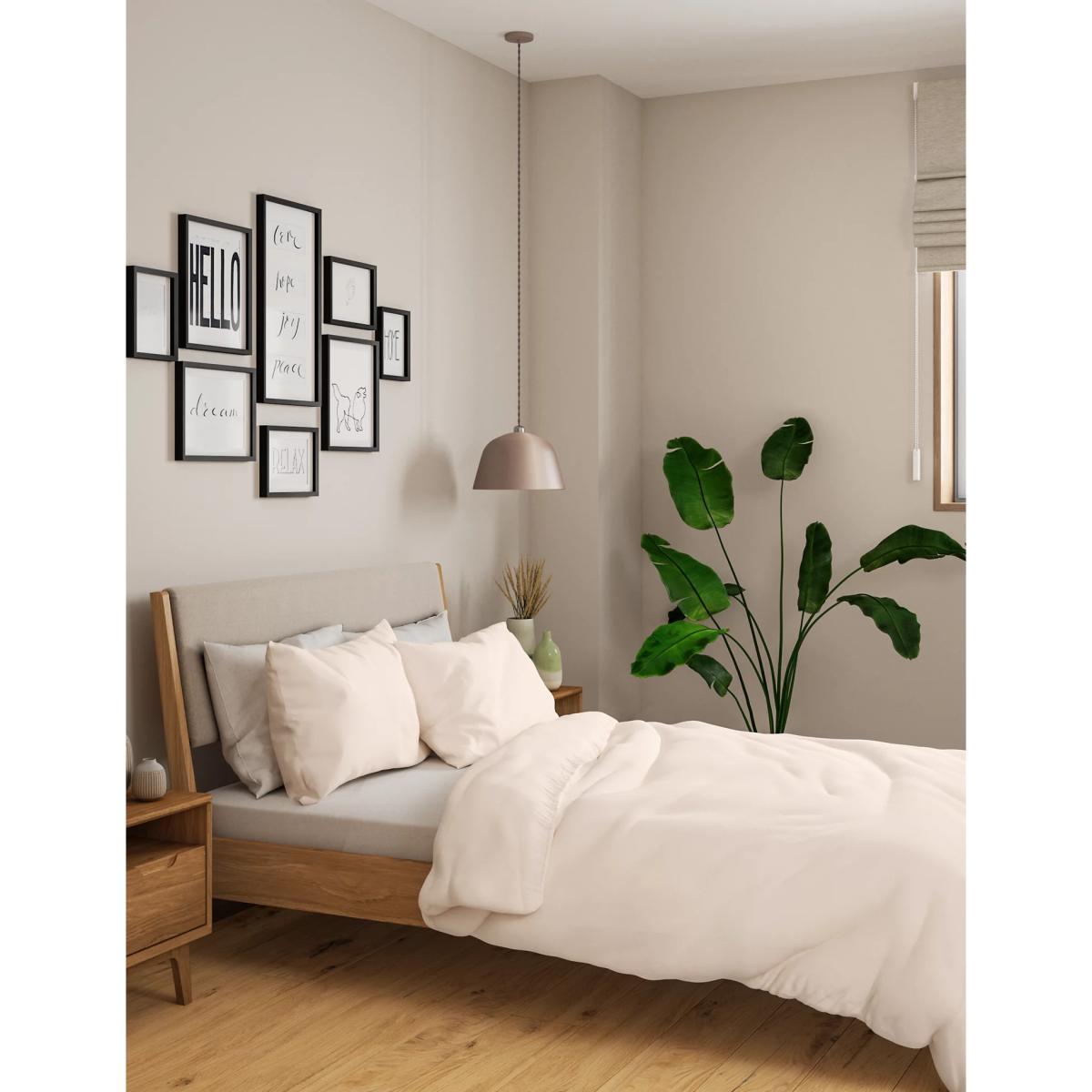 M&S Bamboo Blend Duvet Cover - SGL - Grey, Grey,Cream,Mid Blue – image 5