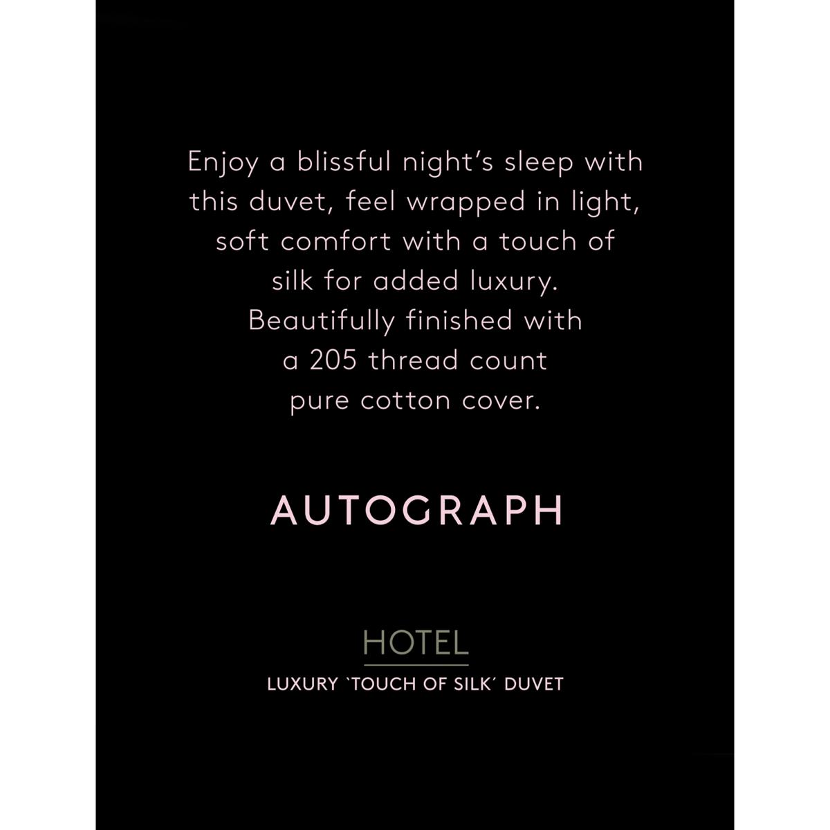 M&S Autograph Touch of Silk 10.5 Tog Duvet - 6FT - White, White – image 2
