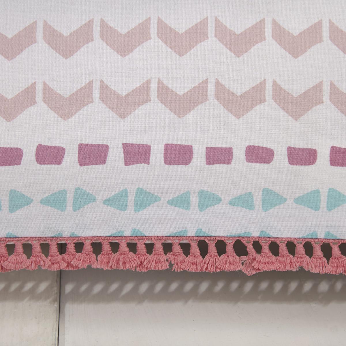 Navajo Tribal Duvet and Pillow Case Set - Blush & Navy / King – image 5