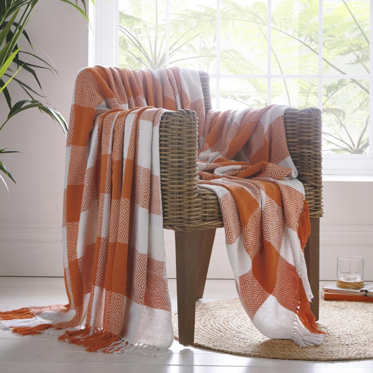 Epsom Cotton Throw - Grey / 228cm / Wash before first use. Wash inside out with similar colours using a colour sensitive detergent. Suitable for tumble drying on a low heat. Iron on reverse. – image 4