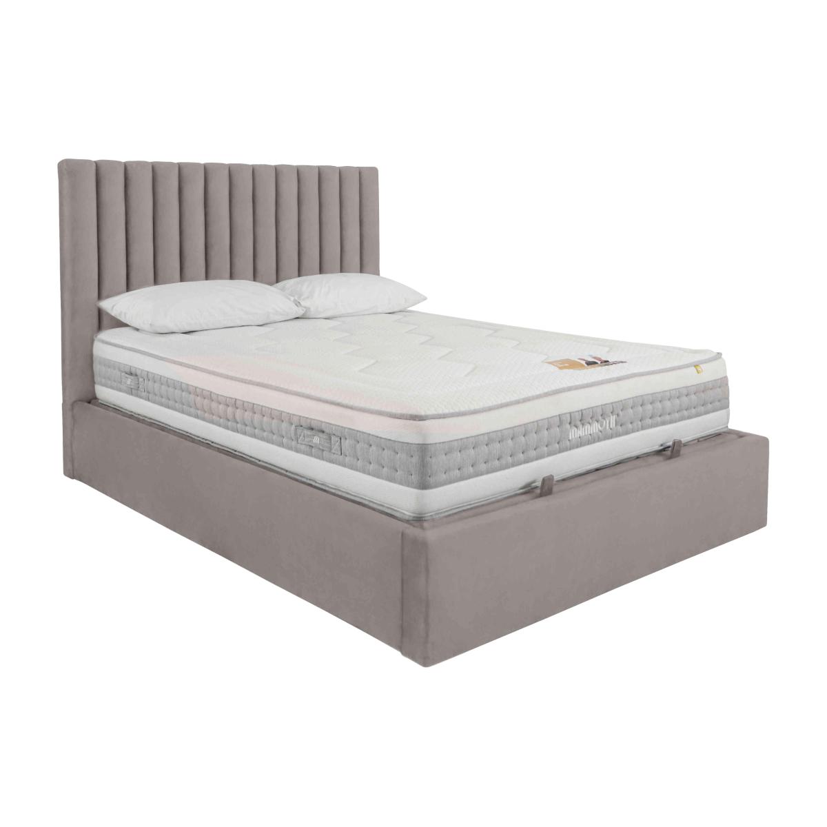 Ramos Ottoman Bedframe - Super King - Krystal Grey – image 1