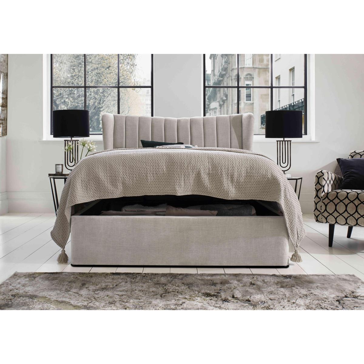 Bourne Ottoman Bed Frame - Super King - Dapple Mink – image 2