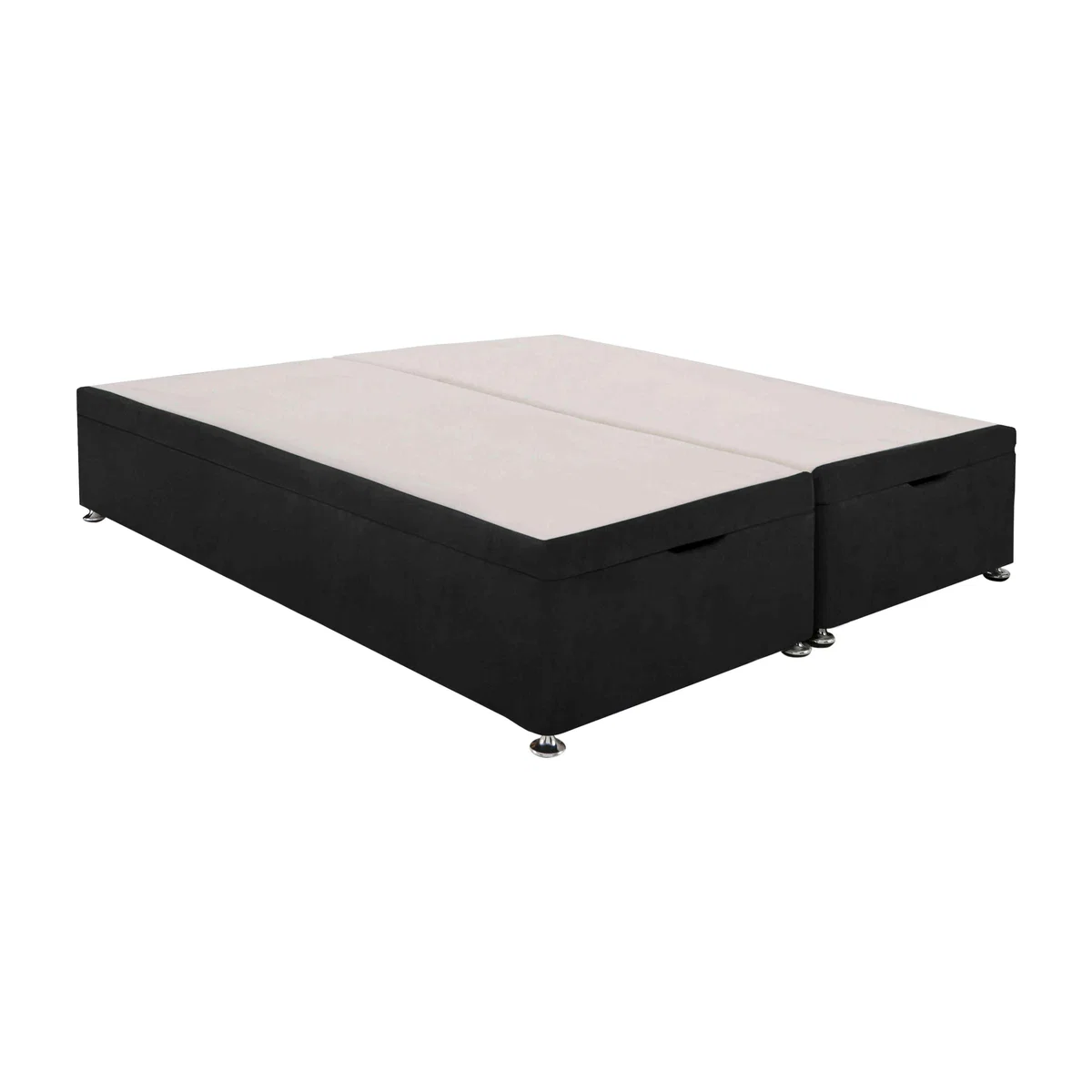 Millbrook - PureTech End Ottoman Divan Base - Super King - Black – image 1