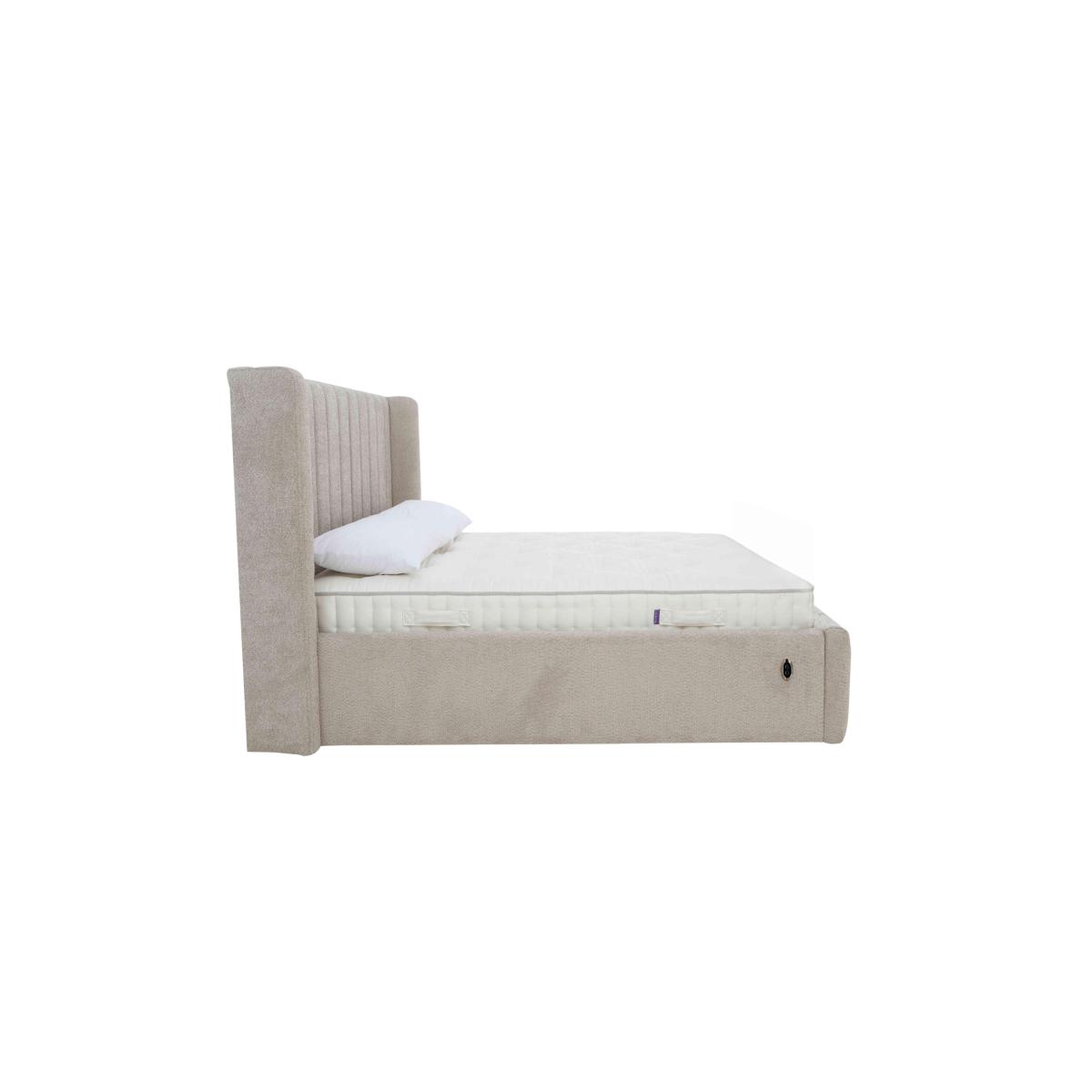 Eira Low Foot End Electric Ottoman Bed Frame - Super King - Velvet Lilac – image 3