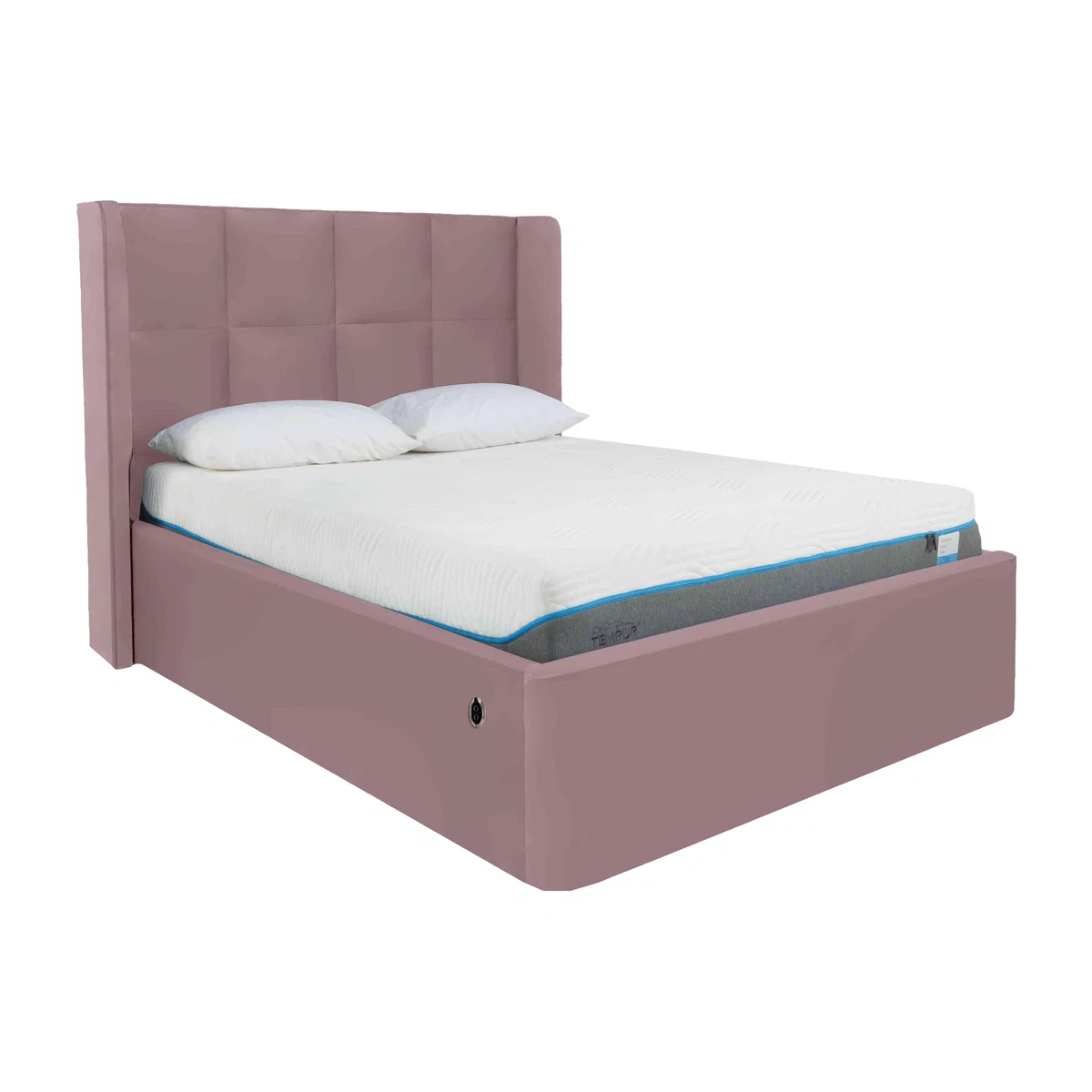 Shiva Electric Ottoman Bed Frame - Super King - Velvet Lilac – image 1