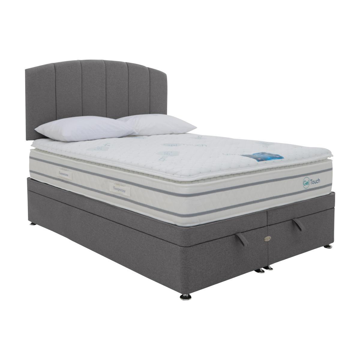 Sleepeezee - GelTouch 3000 End-lift Ottoman Divan Set - Super King - Grey – image 1