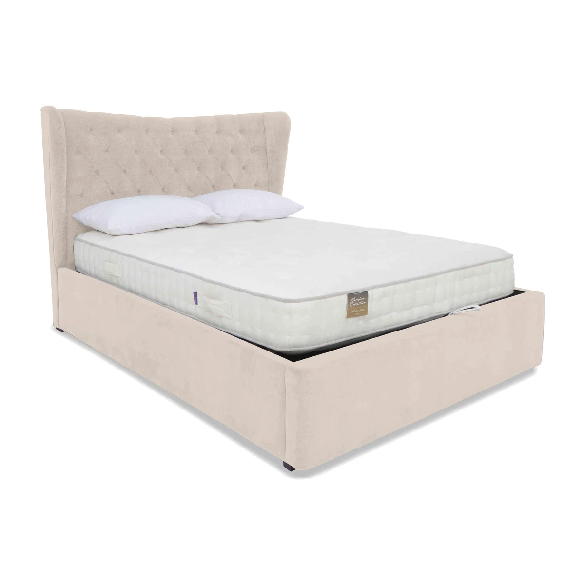 Bauer Ottoman Bed Frame - Super King - Plush Ecru – image 1