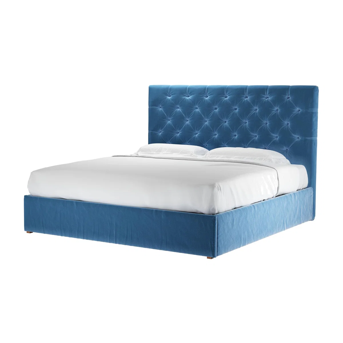 Rosalie 130cm Super King Ottoman Bed in Bahama Cotton Matt Velvet - sofa.com – image 1