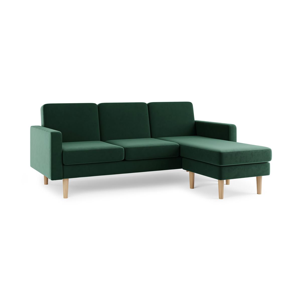 Jacob Velvet Corner Sofabed Bottle (Green) – image 7