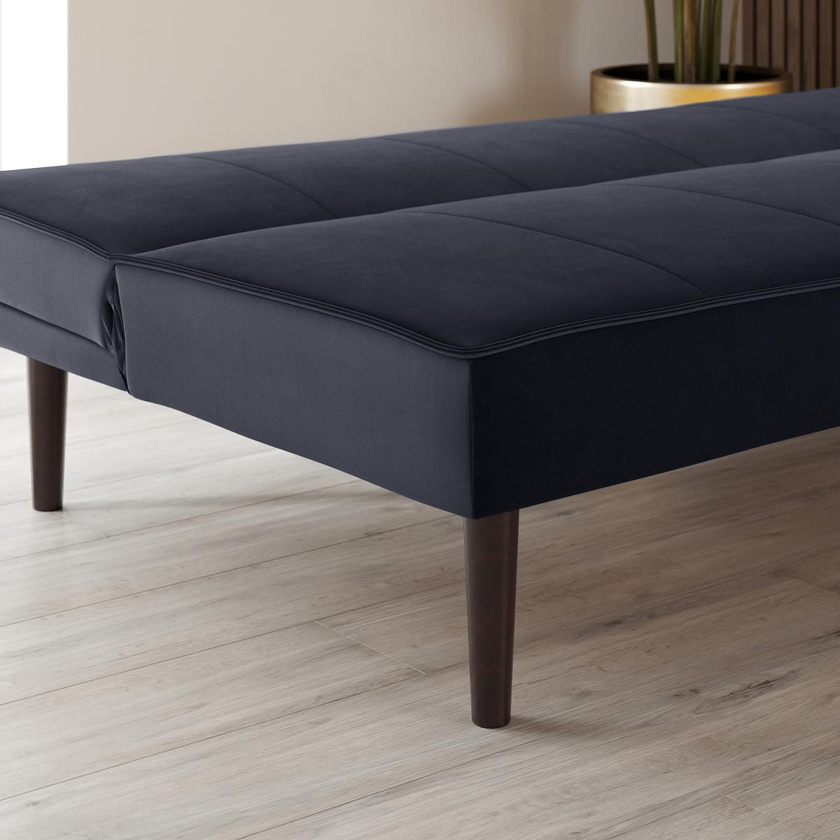 Cole Velvet Clic Clac Sofa Bed Luxe Navy – image 4