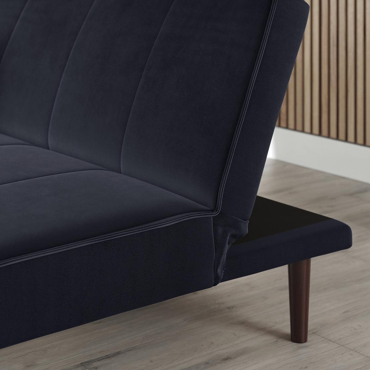 Cole Velvet Clic Clac Sofa Bed Luxe Navy – image 5