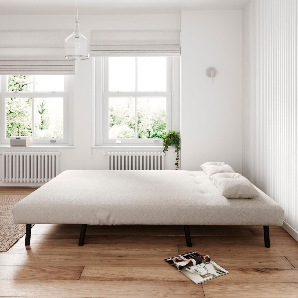 Phoebe Sherpa Double Sofa Bed Sherpa Ivory – image 3