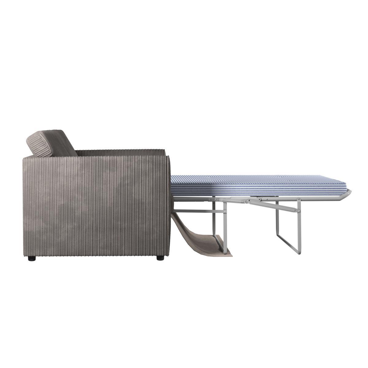 Blake Jumbo Cord Sofa Bed Grey – image 6