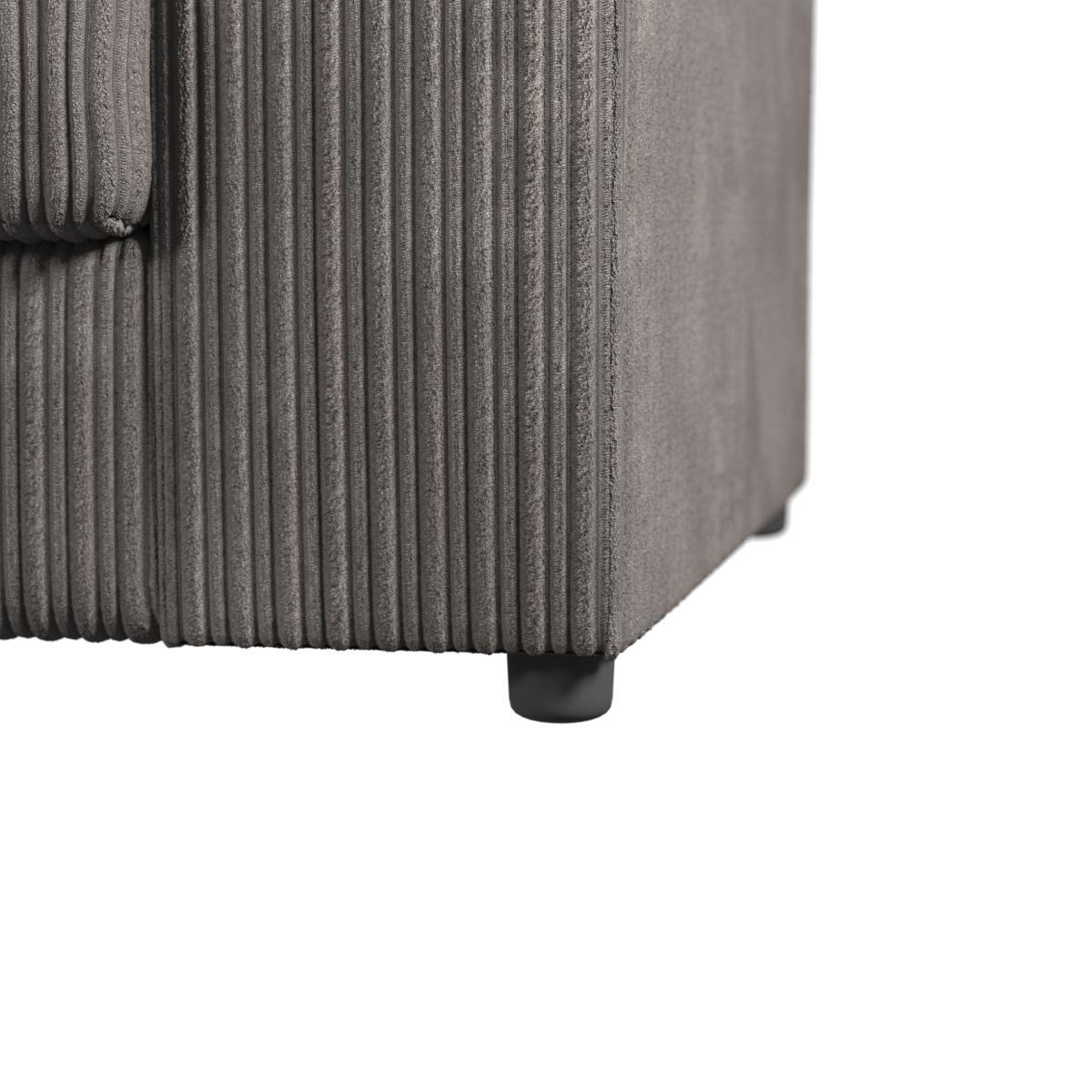 Blake Jumbo Cord Sofa Bed Grey – image 8
